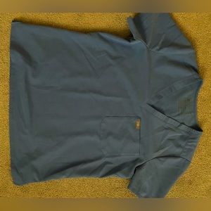 Ciel blue figs scrub top